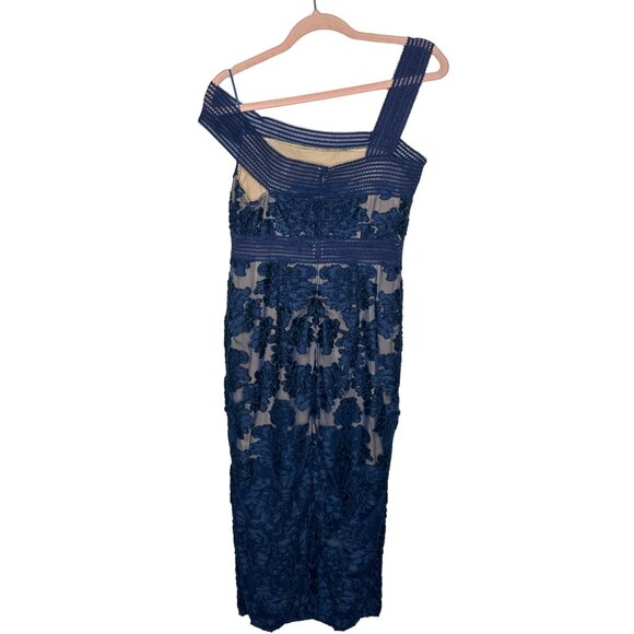 Alice McCall Magic Moonlight Blue Floral Lace Velvet Formal Dress Womens 6 - Picture 10 of 12